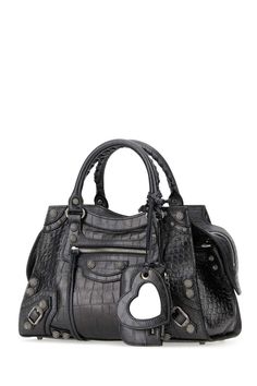 Lead leather Neo Cagole City S handbagWidth: 33 cm Height: 21 cm Depth: 14 cm Handle height: 11 cmMin shoulder strap length: 47 cm Max shoulder strap length: 57 cmGender: WOMENMaterial: EXTERIOR: 100% CALF; INTERIOR: 100% FABRIC; FINISHING: SILVER METALColor: GREYMade in: ITProduct ID: 7360462AAF4 1015*Import tax/duty will be calculated at checkout (If applicable) High-end Handheld Satchel With Handles, Designer Shoulder Bag With Palladium Hardware And Double Handle, Designer Handheld Satchel With Detachable Strap, Luxury Handheld Satchel, Luxury Handheld Shoulder Bag With Palladium Hardware, Handheld Leather Shoulder Bag With Palladium Hardware, Designer Top Handle Satchel With Adjustable Strap, High-end Crossbody Shoulder Bag With Palladium Hardware, Luxury Handheld Satchel With Adjustable Strap