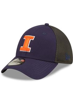 Pull on this Illinois Fighting Illini Team Neo 39THIRTY Navy Blue Flex Hat just in time for the game! This Illinois Fighting Illini Flex Hat features a front team embroidered logo with a flexible meshback. New Era Team Neo 39THIRTY, Team logo embroidered on the front, Team name embroidered in the visor, Flexible spacer mesh for side and back panels, Flexible fit sizing, Cotton & polyester blend material, Team logo embroidered on back, Cotton/Poly Blend, Wipe clean with cloth or cleaning kit, 4 Indian Hat, Team Blue, Cleveland Indians, Team Name, Cool Hats, Mens Navy, Team Names, Cleaning Kit, Logo Embroidered