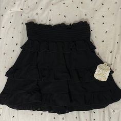 New With Tags Altar’d State Mini Ruffle Skirt! It Has A Inner Lining!! Casual Black Flowy Shorts, Casual Black Tiered Skirt Shorts, Black Ruffle Hem Mini Skirt, Black Stretch Skirt With Ruffle Hem, Casual Ruffled Shorts For Night Out, Black Ruffle Hem Mini Skirt For Spring, Black Mini Skirt With Ruffle Hem, Black Ruffled Mini Skirt For Summer, Black Ruffled Summer Skirt