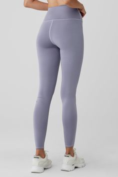 The studio-sweet Airlift Winter Warm High-Waist Legging is just right for making moves on and beyond the mat. Made with a second-skin fit and feel, on-trend high waist this look combines the sheen of Airlift with a brushed interior for breathable warmth, for a legging that sculpts and supports like no other. Get a few pairs to match the Alo bras you’ve been wearing on repeat. Sculpts, lifts & smooths Breathable & moisture-wicking Designed & uniquely fit to flatter every size Wear-tested by our i Tank Top Bras, Womens Capris, Alo Yoga, On Repeat, Bra Women, Yoga Clothes, Outfits With Leggings, Yoga Leggings, High Waisted Leggings