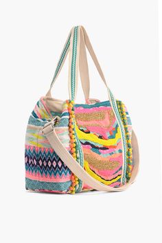 Bohemian Embellished Bag For Vacation, Bohemian Embellished Bags For Vacation, Multicolor Embroidered Shoulder Bag With Tassels, Embellished Multicolor Summer Shoulder Bag, Embellished Multicolor Shoulder Bag For Summer, Embellished Travel Bags, Embellished Travel Bags For Summer, Multicolor Embellished Shoulder Bag For Everyday, Embellished Multicolor Shoulder Bag