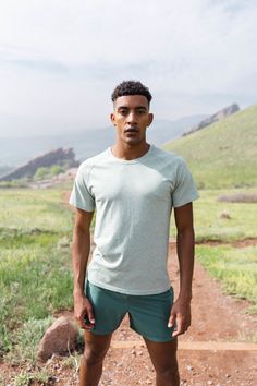 Our Kinetic Tee is designed for high performance activities as well as for on the go. This crew neck seamless short sleeve tee is a classic, flexible fit. Breathable Crew Neck T-shirt, Relaxed Fit Short Sleeve T-shirt For Light Sports, Relaxed Fit Short Sleeve T-shirt For Running, Technical Athletic Fit Short Sleeve T-shirt, Basic Short Sleeve Go-dry Activewear, Casual Stretch T-shirt For Outdoor Activities, Casual Stretch T-shirt For Outdoor, Green Workout T-shirt Short Sleeve, Athletic Fit Go-dry Short Sleeve T-shirt