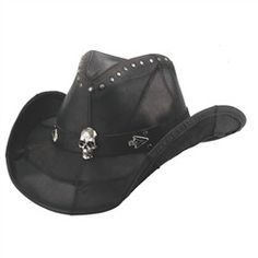 Studded Cowboy Hat, Emo Cowboy Hat, Gothic Cowboy Hat, Black Leather Cowboy Hat, Black Cowboy Hat Women, Punk Cowboy Hat, Fancy Cowboy Hat, Goth Cowboy Hat, Cool Cowboy Hats