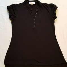 "Self Steem" Black Blouse. 100% Cotton. Never Worn. Smoke And Pet Free Home. Fitted Black T-shirt For Work, Casual Fitted Black Blouse, Black Fitted Classic Top, Black Fitted Cotton Blouse, Black Blouse, Self Esteem, Top Blouse, Blouses, Womens Tops