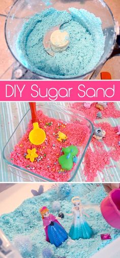 this diy sugar sand is so easy to make and it's perfect for kids