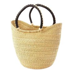 Traditional Basket Straw Bag In Natural Color, Traditional Natural Basket Straw Bag, Traditional Natural Straw Basket Bag, Traditional Bucket Straw Bag For Shopping, Fair Trade Basket Straw Bag For Shopping, Traditional Natural Straw Bag For Shopping, Traditional Straw Shopping Bag, Ghana Beach, Beach Basket