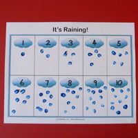 a calendar with rain drops on it and the words es regnet written in spanish