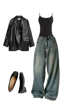 Fits With Bodysuits, Jeans Over Dress, Back Jeans Outfit, Streetwear Jeans Outfit, Fall Outfit Inspo Casual, Outfits For Dancing, Free Style Outfit, Outfits With Bodysuits, Dress Over Jeans Outfit