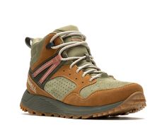 Merrell Wildwood Mid Sneaker Boot Women’s Hiking Shoe, Best Hiking Boots Women, Hiking Boot Outfits Women, Granola Girl Shoes, Retreat Outfits, Cute Hiking Boots, Oregon Fits, Trendy Hiking Boots, Best Hiking Shoes For Women