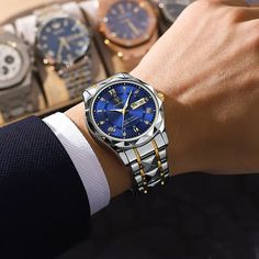 Waterdicht topmerk luxe herenpolshorloge met lichtgevende Men's Watches, Diamond Watch, Business Fashion, Luxury Watches, Quartz Watch