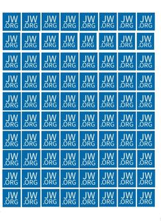 the jwj org logo is shown in blue and white, as well as several letters