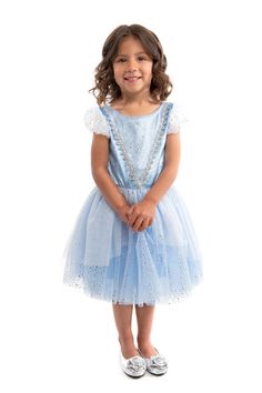 Cinderella Party Dress – Little Adventures Pretend Play Costumes, Garden Party Dresses For Women, Dresses For Women Over 50, Tea Length Skirt, Fancy Dresses Party, Queen Dresses, Garden Party Dresses, Cinderella Party, Halloween Custom