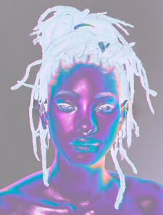 a woman with white dreadlocks on her head is featured in the cover of willow magazine