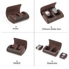 Each watch case we make has beautiful story to tell from its unique design. Our watch cases are handcrafted using 100% full grain genuine leather which are carefully selected to ensure quality, uniqueness and human connection. Our watch cases are very durable because of its improved tenderness and elasticity, ideal thickness, and of course silk touch.    Each watch has an individual soft cushion in its own big room with solid walls. The groove partition of the watch is stable and durable, which can prevent friction between the watches. The width of the pillow is the same as the inner diameter of the groove, so the watch will not shake when placed inside.          ITEM DETAILS   Item Type: Leather Watch Roll Case   Length: 16 Centimeters; Width: 10.5 Centimeters; Height: 7.5 Centimeters   M Watch Roll Case, Vintage Leather Watch, Leather Watch Roll, Big Room, Watch Cases, Watch Roll, Beautiful Story, Bags For Men, Silk Touch