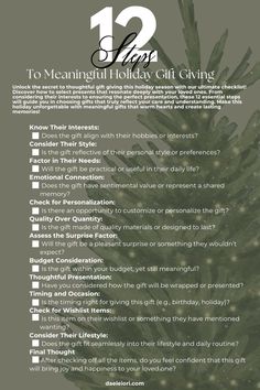 a christmas tree with the text 12 tips to managing holiday gift giving in white lettering