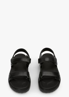 Meet Falcon, an essential staple intended to be worn on repeat. Crafted from our signature leather and set upon a 3.5cm platform, this sandal features adjustable velcro straps and silver hardware. -Material: Leather -Sole: Rubber -Fit: True to size -Toe-shape: Open -Features: Adjustable velcro straps -Heel: 3.5cm Thigh High Boots Flat, Metallic Shoes, Tony Bianco, Slingback Shoes, Low Boots, How To Stretch Boots, Boots Knee, Sandals For Sale, On Repeat