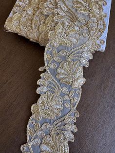 2 1/2'" Gold Metallic Gold Sequin Lace, Soft Gold Lace Filgiree Lace, Bridal Fancy Embellishment, Ribbon Embroidered Bridal Sash, Belting.  Beautiful Qulaity!! Bridal Sash, Lace Bridal, Gold Lace, Gold Sequin, Metallic Gold, Lace Trim, Gold Metal, Embellishments, Sequin