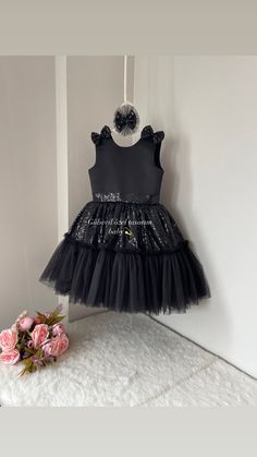 custom handmade dresses for your baby. Made with tulle. It is prepared with a soft cotton lining. It has a zipper on the back, very easy and comfortable to wear. 👉🏻 you can leave a message for more questions 👉🏻 It is a handmade dress that you can measure and customize. Very dense tulle layers are used, very fluffy, personalized color options are available, you can personalize ✈️Express shipping to most countries in 1-5 days Sleeveless Black Tutu Dress For Party, Black Sleeveless Princess Dress For Dress-up, Black Fitted Sleeveless Princess Dress, Black Fitted Sleeveless Tutu Dress, Sleeveless Black Tulle Princess Dress, Cute Fitted Tutu Dress For Parties, Sequin Tutu Dress For Birthday, Cute Fitted Black Tutu Dress, Halloween Tulle Tutu Party Dress