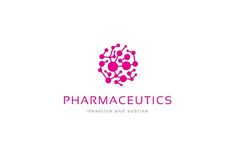 the logo for pharmaceutics, a medical and subline product company