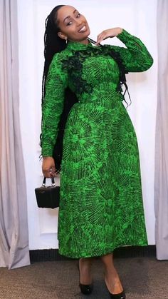 Green Ankara Styles For Women, Green Ankara Dress, Ankara Dress Styles For Church, Simple Ankara Gown Styles, Simple Ankara Gowns, Ankara Dress For Pregnant Women, Ankara Dress Style For Pregnant Women, Long Ankara Dresses For Pregnant Women, Gown Simple