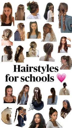 Gorgeous Braids, Cute Hairstyles For School, Easy Hairstyles For School, Hair Stylies, Back To School Hairstyles