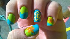 Scooby Doo Jewelry, Universal Studios Nail Art, Mystery Machine Nails, Scooby Doo Nails Simple, Scooby Doo Inspired Nails, Scooby Doo Nail Art, Scooby Doo Nails Acrylic, Universal Studios Nails, Scooby Doo Nails