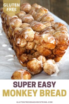 the gluten free super easy monkey bread is ready to be eaten for breakfast