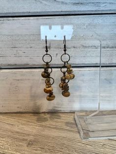 Embark on a whimsical journey with these boho jasper beaded dangle earrings that exude a free-spirited charm. The earthy hues of jasper stones paired with intricately crafted beads create a mesmerizing display that captures the essence of bohemian style. These earrings effortlessly blend nature-inspired elements with a touch of elegance, making them a versatile accessory for various occasions. With their captivating dangle design, they sway gracefully, adding movement and flair to your look. Elevate your outfit with these unique earrings that are sure to spark conversations and showcase your distinctive sense of fashion. Let these boho jasper beaded dangle earrings be your go-to accessory for a bohemian chic vibe that radiates individuality and creativity.  (check out the matching necklace Dangle Earrings Boho, Jasper Stone, Beaded Dangle Earrings, Jasper Beads, Bohemian Chic, Beaded Dangles, Matching Necklaces, Unique Earrings, Boho Earrings