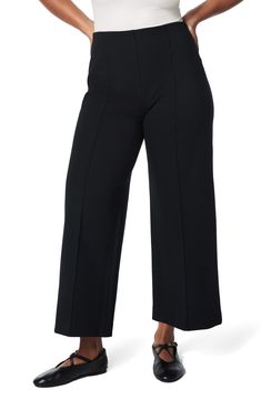 You'll feel ultra supported in these stretchy, cropped wide-leg pants fitted with a pull-on waist and booty-lifting and hidden core-shaping technology. Lined 68% Lenzing™ EcoVero™ rayon, 28% nylon, 4% elastane Lenzing EcoVero rayon is a more-sustainably produced fiber made using pulp made from renewable wood sources Machine wash, line dry Imported Pants Nordstrom, Cropped Wide Leg Pants, Ponte Pants, Inspiration For Kids, Work Wardrobe, Comfortable Dress, Fashion Help, Dress Romper, Holiday Outfits