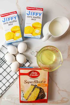 ingredients to make an egg muffin recipe laid out on a counter