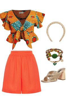 African Inspired Linen Shorts Outfit Idea Shorts Outfit Ideas, Best Shorts