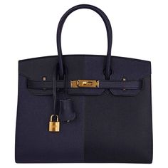 Mightychic offers a limited edition Hermes Birkin Sellier Casaque 30 tri-colour bag featured in Black and Blue Indigo. Vivid Bleu Frida interior. Beautiful and exotic, this epsom leather Hermes Birkin Sellier limited edition bag is perfect for year round wear. Lush with Gold hardware. This exquisite bag is modern and minimalist. A sleek pared down version that exudes chic sophistication. The signature sellier edges create a work or art. Divine size for day to evening. Comes with signature Hermes Birkin 25 Sellier, Hermes Birkin Sellier, Birkin Sellier, Birkin Bags, Limited Edition Bag, Hermes Birkin 25, Birkin 25, Hermes Bag, Hermes Birkin