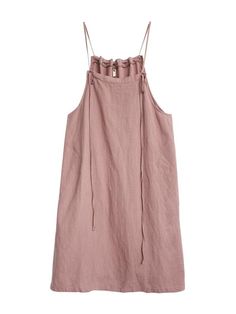 Pink Sleeveless Spaghetti Plain Knitting Dress Knitting Dress, Strap Dresses, Dress Sleeve Length, Fashion Vocabulary, Summer Cool, Denim Overall Dress, Plain Dress, Korean Fashion Dress, Pink Linen