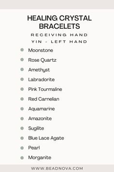 Exploring the Left Hand: Discover the ancient wisdom and traditions that suggest wearing crystal bracelets on the left hand. Learn about the left hand's connection to receiving energy and intuition, and how it is believed to enhance qualities such as inner wisdom, healing, and emotional balance. Dive into the specific crystals that are commonly worn on the left hand and explore their unique properties and benefits. Crystals To Wear On Left Hand, Crystal Ring Placement, Crystals Bracelets Healing, Crystals To Wear On Right Hand, Crystal Bracelet Placement, Emotional Healing Crystals, Wearing Crystal Bracelets, Which Hand To Wear Crystal Bracelet, How To Wear Crystal Bracelets