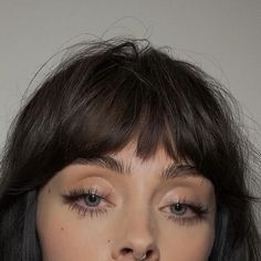 Johanna F. Herrstedt on Instagram: "Makeup looks of the week, last one is my favorite" Mini Bangs Round Face, Tiny Bangs Short Hair, Short Choppy Bangs With Long Hair, Makeup For Bangs, Textured Hair With Bangs, Bangs Natural Hair, Johanna Herrstedt, Bangs Style Ideas, Bob And Bangs