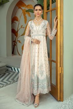 Elegant Heavily Embellished Pink Long Frock Pakistani Party Dress Designer Hand Embellished Dresses For Diwali, Party Wear Semi-stitched Hand Embellished Salwar Kameez, Party Wear Hand Embellished Semi-stitched Salwar Kameez, Semi-stitched Hand Embellished Salwar Kameez For Party, Anarkali Dress With Dupatta For Reception, Eid Embellished Maxi Anarkali Set, Embellished Anarkali Dress For Eid, Hand Embellished Party Wear Salwar Kameez For Eid, Embellished Maxi Length Anarkali Set For Eid