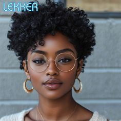 Lekker Natural Dark Short Pixie Cut Afro Kinky Curly Bob 100% Human Hair Wig For Women Brazilian Medium Short Hair Black Women, Black Women Twa Hairstyles, Coily Short Hairstyles, Short 4b Curly Hair, Teeny Weeny Afro Short Natural Hair, Short Hairstyle Black Woman Natural Hair, Afro Haircuts Women, Taper Cuts For Black Women, Short Curly Haircuts Round Face