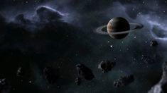 an artist's rendering of the planets in space