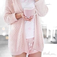 Girly videos for my cuties!♡  https://www.youtube.com/channel/UCJogm9estiO7rD9MDyNiMMg Feminine Pajamas, Pajamas For Teens, Tout Rose, Cute Pjs, Cute Pajamas, Satin Pyjama Set, Coffee Drinkers, Everything Pink, Rilakkuma