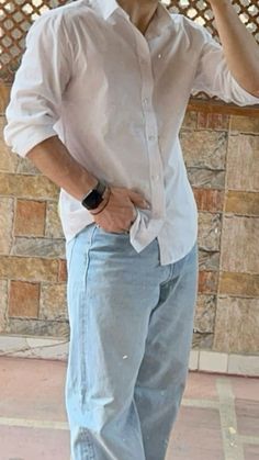 White Shirt Blue Jeans Outfit Mens, White Shirt Ralph Lauren, Classy Mens Aesthetic, Blue Jeans White Shirt Outfit Men, White Shirt And Blue Jeans Outfit, White Shirt Outfit For Men Aesthetic, White Shirt Blue Jeans Men, Blue Jeans White Shirt Outfit, Classy Formal Outfits