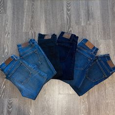 6 Pairs All Like Brand New Super Cute Fitting 400$ For The Whole Bundle 50$ Each All Size 24 Multiple Variety’s Cuts And Colors No Marks Or Stains Or Rips (That Arent Intended) 1.H.R Blue Skinny Crop Jeans With A Raw Cut 2.Extra H.R Blue Skinny 3.Black Regular H.R Madewell Jeans, Crop Jeans, Cut And Color, New Color, Madewell, Blue Black, Women Jeans, Bundles, Super Cute