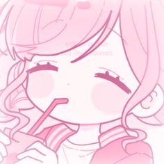 Pink Anime Icon, Kawaii Pfp, Cute Emotes, Pink Pfp, Pink Anime, Arte Do Kawaii, Pink Icons, Pastel Pink Aesthetic, Kawaii Doodles