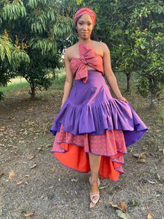 Modern Traditional Dresses, Shweshwe Dresses Patterns, Zulu Attire, Sepedi Traditional Attire, African Traditional Outfits, Xmas Party Ideas, South African Traditional Dresses