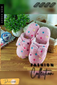 Women Cute Warm Soft Plush Slipper Ladies Home Non-slip Slippers Indoor Shoes Pink Cushioned Platform Slippers With Round Toe, Pink Casual Platform Slippers, Casual Pink Platform Slippers, Casual Pink Flat Platform Slippers, Comfortable Pink Slip-on Platform Slippers, Pink Non-slip Slippers With Flat Heel, Indoor Slip-on Slippers For Spring, Comfortable Pink Flat Slip-ons, Closed Toe Indoor Slippers For Spring