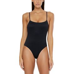 About The Brand: Simple, Purposeful Apparel Made For Easy Living. Gabriella One-Piece In Black Design Details: Scoop Neckline, High Leg Opening, Open Back, Moderate Coverage, Adjustable Straps 92% Nylon 8% Spandex Hand Wash Imported Elegant Black Scoop Neck Swimwear, Black Elastane Bodysuit For The Beach, Black Scoop Neck Bodysuit For Pool, Black Scoop Neck Bodysuit For Beach, Black Spaghetti Strap Bodysuit For Beach, Black Bodysuit With Spaghetti Straps For Beach, Floral Camo, Orange Tie, Cut Out One Piece