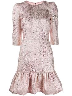 Pale Pink Dress, Oscar Dresses, Dress 2024, Silk Brocade, Dolce E Gabbana, Soft Silk Sarees, Girly Fashion, Dolce & Gabbana, Dress Pink