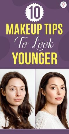 Makeup Tips To Look Younger, Tips To Look Younger, Makeup 40, How To Wear Makeup, Easy Makeup Ideas, Makeup Over 40, Anti Aging Makeup, Skin Wrinkles