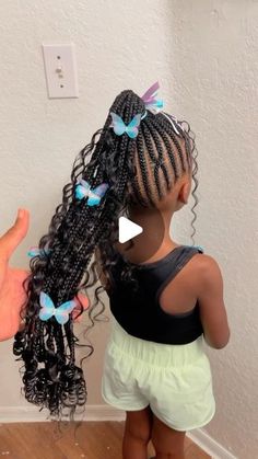 11K likes, 33 comments - dtb.k__braids on May 20, 2024: "My Girl Kali 🦋 Freestyle Stitch Pony ✨ #kidsbraids #kidshairstyles #tampabraider #tampabraids #tampahairstylist #tampahair #tampabraiders #orlandobraids #miamibraids #atlbraids #houstonbraids #braidsbraidsbraids #braids #braidstyles #braidsgang #neatbraids #braidseason #braidsbyme #braidsandbeads #ponytail #stitchbraids #stitchponytail". Boho Braids For Black Kids, Little White Girl Braided Hair Styles, Picture Day Hairstyles Braids, Braided Designs, Kids Braided Ponytail With Curls, Bohemian Ponytail Braid, Kid Styles Braids, Cute Simple Braid Hairstyles, Feeding Hairstyles