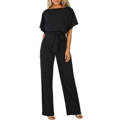 We have a wide range of pants. For example: Capri;Cargo;Carpenter;Harem;Jodhpur, this practical style adds luster to your casual look, better than ever before. We like slimming, classic colors, and of course, pockets. Pants paired with long sleeve T-shirts and short boots look cute and are a versatile favorite. I hope you have a wonderful shopping experience in the store Size: S Bust: 100CM/39.4" Sleeve: 29CM/11.4" Waist: 69-90CM/27.2-35.4" Hip: 93CM/36.6" Length: 152.5CM/60.0" Size: M Bust: 105CM/41.3" Sleeve: 30CM/11.8" Waist: 74-95CM/29.1-37.4" Hip: 98cm/38.6" Length: 154CM/60.6" Size: L Bust: 110cm/43.3" Sleeve: 31CM/12.2" Waist: 79-100CM/31.1-39.4" Hip: 103CM/40.6" Length: 155.5CM/61.2" Size: XL Bust: 115cm/45.28'' Sleeve: 32cm/12.60'' Waist: 84-105cm/33.07-41.34'' Hip: 108cm/42.52'' Pant Romper, Long Pants Outfit, Jumpsuit With Belt, Long Pant Jumpsuit, Jumpsuit Casual, Petite Jumpsuit, Jumpsuit Dressy, Long Romper, Short Sleeve Jumpsuits