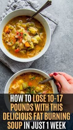 Weight Loss Soups Fedtforbrændende Mad, Fat Burning Soup, Diet Soup, Smoothies Vegan, Diet Soup Recipes, Motivasi Diet, Cabbage Soup Diet, Best Fat Burning Foods, Healthy Soups